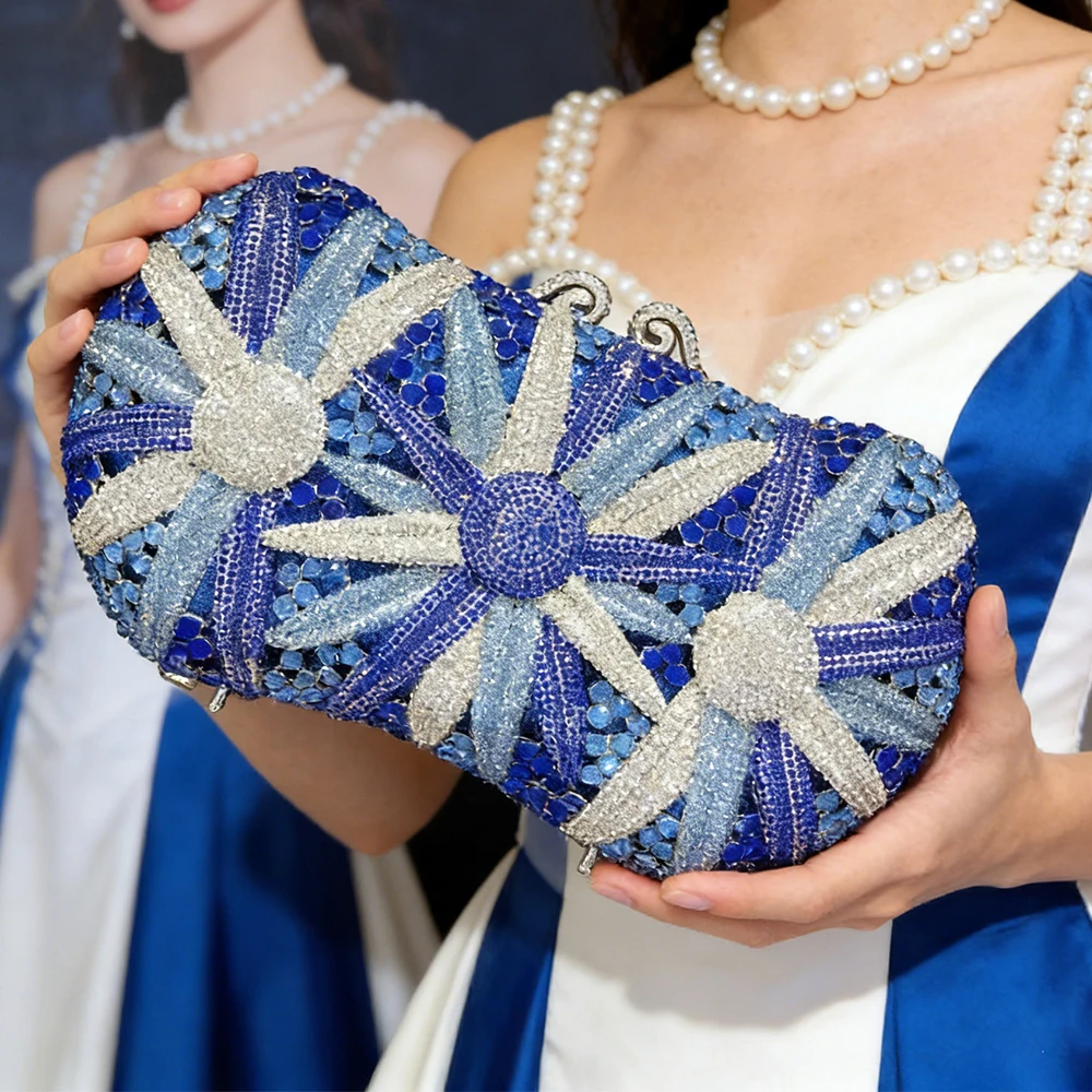 Blue Diamond Evening Phone Clutches Luxury Crystal Flower Wedding Party Purse Women Prom Minaudiere Clutch Rhinestone Handbags
Blue Diamond Evening Phone Clutches Luxury Crystal Flower Wedding Party Purse Women Prom Minaudiere Clutch Rhinestone Handbags