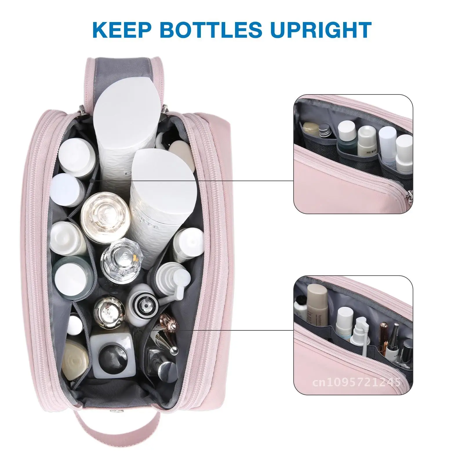 BAGSMART Woman Toiletrie Bag Travel Makeup Cosmetic Storage Bag Men's Toiletries Waterproof Bag Accessories Shaving Set Dopp for
BAGSMART Woman Toiletrie Bag Travel Makeup Cosmetic Storage Bag Men's Toiletries Waterproof Bag Accessories Shaving Set Dopp for