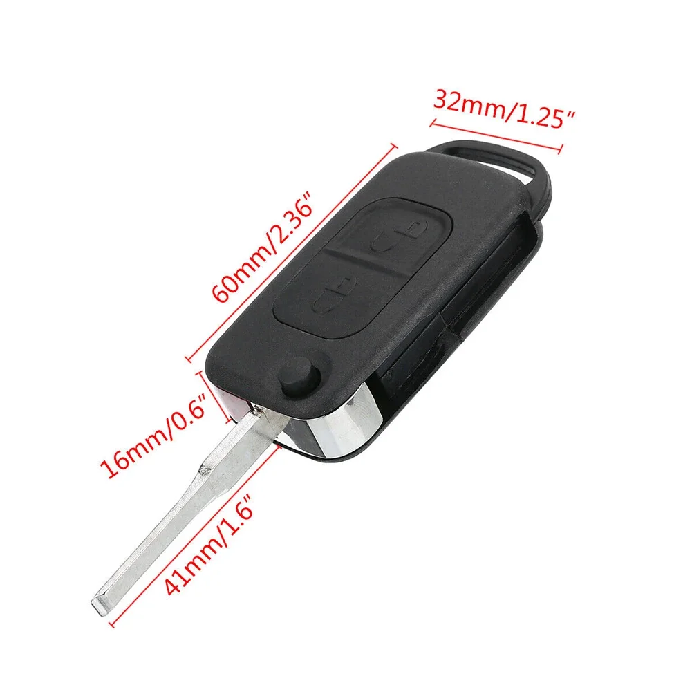 2 Button Modified Folding Flip Remote Key Fob Case With Uncut Blade For MERCEDES-BENZ W168 W202 W203 W210 W461
2 Button Modified Folding Flip Remote Key Fob Case With Uncut Blade For MERCEDES-BENZ W168 W202 W203 W210 W461