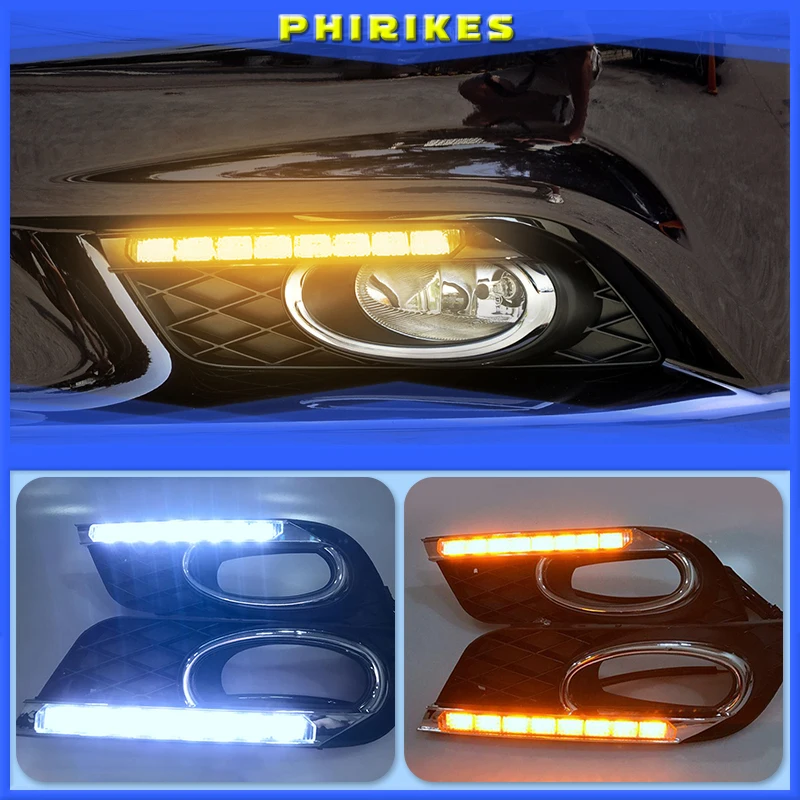 Turning Signal style relay Car LED DRL Daytime Running Lights Accessories with Fog Lamp hole For Honda Civic 2011-2013
Turning Signal style relay Car LED DRL Daytime Running Lights Accessories with Fog Lamp hole For Honda Civic 2011-2013