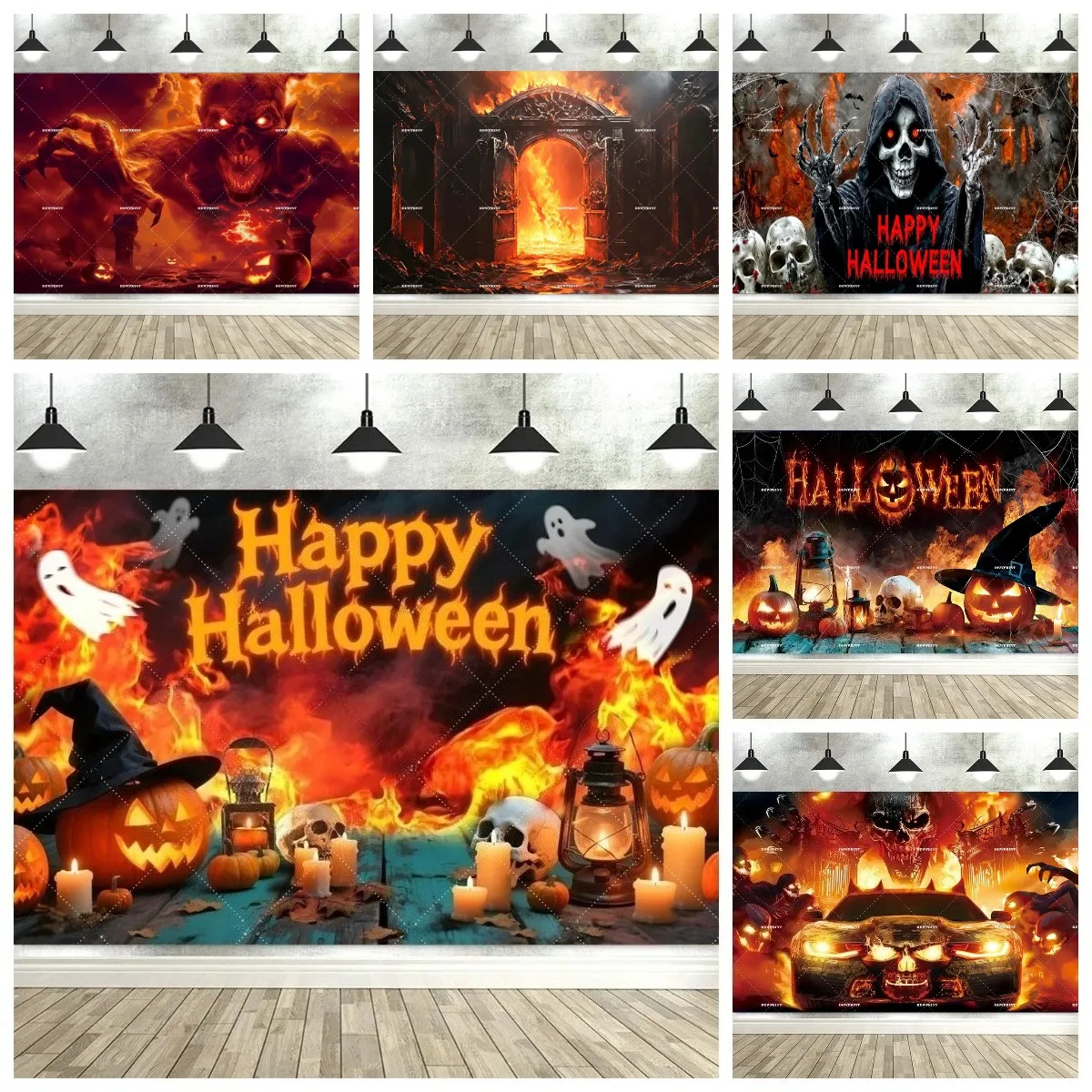 Halloween Skull Fire Design Backdrop Banner Witch Skull Decoration Outdoor Party Supplies Halloween Photography Background
Halloween Skull Fire Design Backdrop Banner Witch Skull Decoration Outdoor Party Supplies Halloween Photography Background