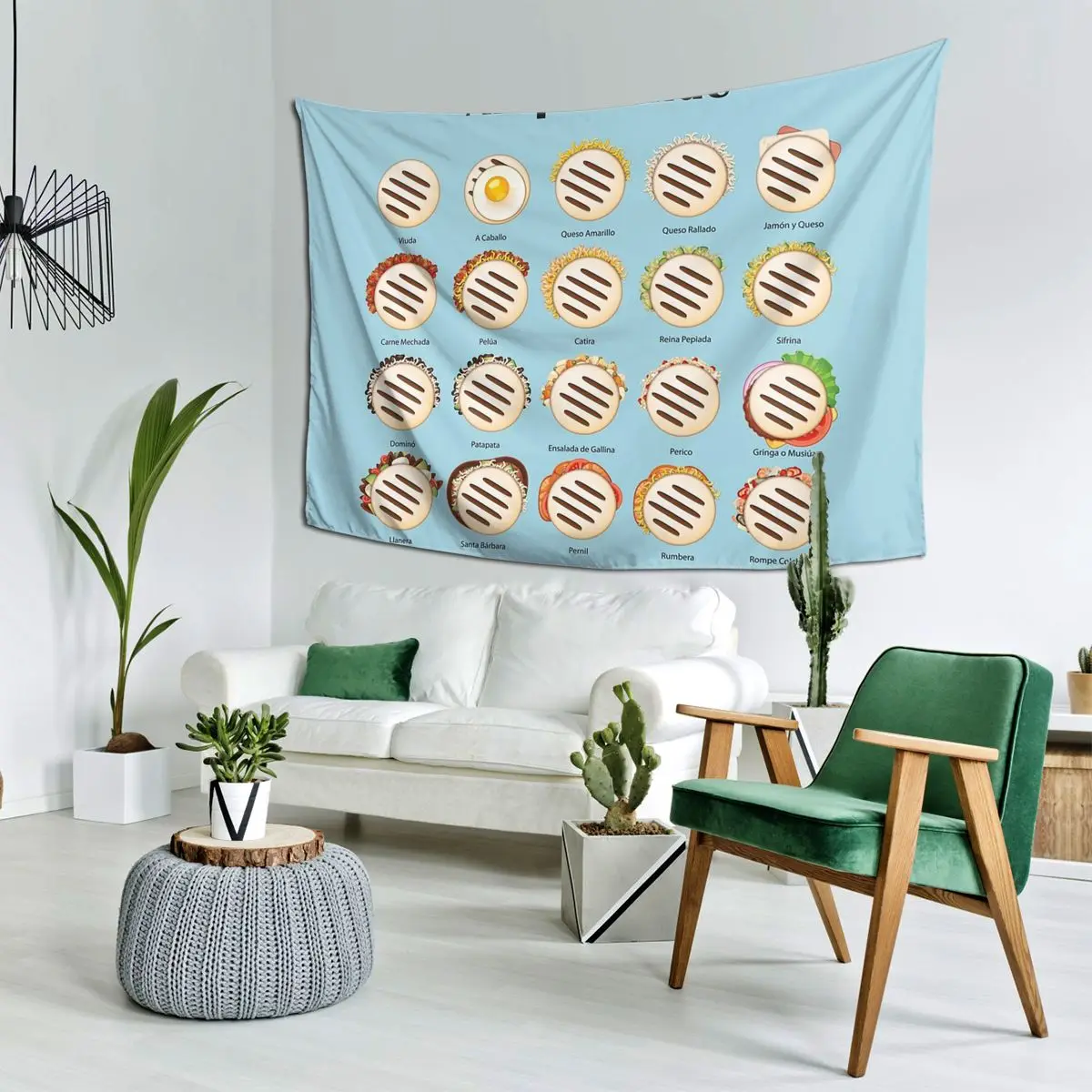 Arepa Guide Venezuela Latin Fast Food Tapestry Wall Hanging Aesthetic Home Decor Tapestries for Living Room Bedroom
Arepa Guide Venezuela Latin Fast Food Tapestry Wall Hanging Aesthetic Home Decor Tapestries for Living Room Bedroom
