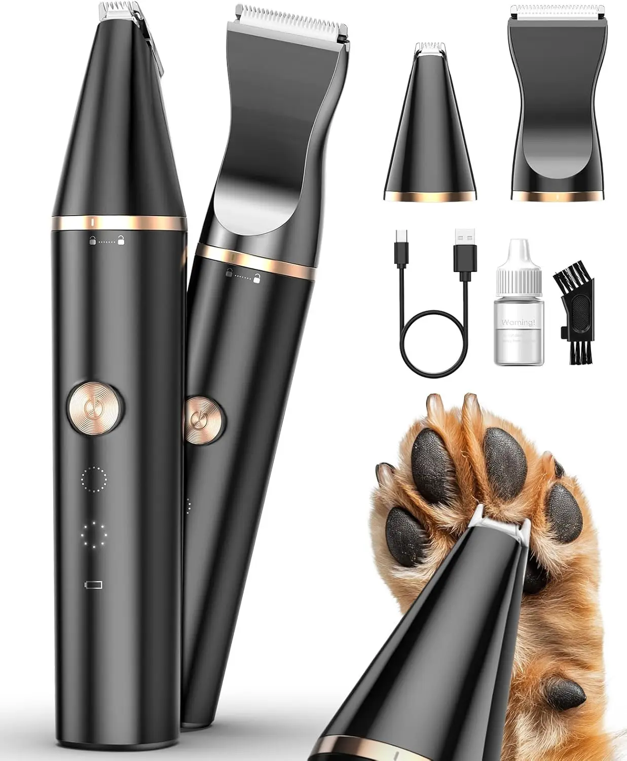 2 Speed Cat Clippers with Double Blades, Rechargeable Cordless Small Paw Trimmer, Low Noise for Trimming Dog's Hair Around Paws, Eyes, Ears, Face, Rump
2 Speed Cat Clippers with Double Blades, Rechargeable Cordless Small Paw Trimmer, Low Noise for Trimming Dog's Hair Around Paws, Eyes, Ears, Face, Rump