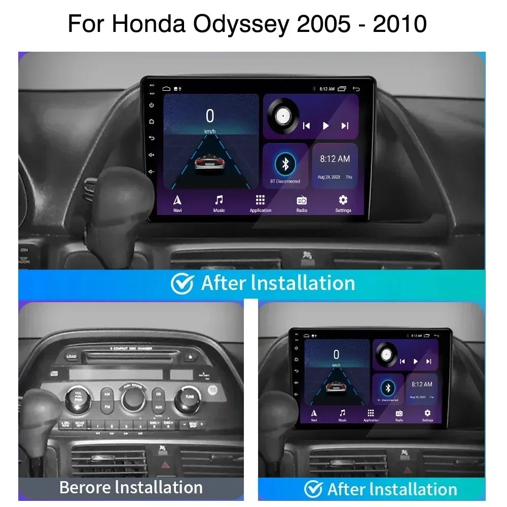 8GB+128GB Carplay Radio For Honda Odyssey 2005 - 2010 US EDITION Car stereo Multimedia Player Android Auto GPS navigation 2DIN
8GB+128GB Carplay Radio For Honda Odyssey 2005 - 2010 US EDITION Car stereo Multimedia Player Android Auto GPS navigation 2DIN