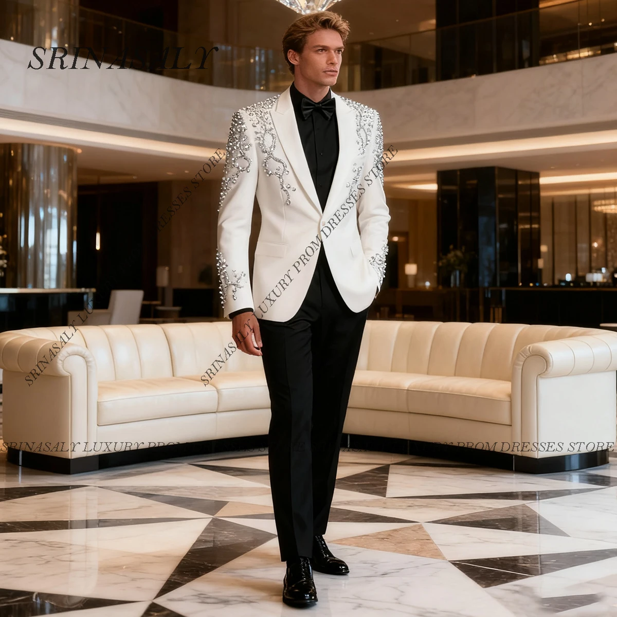 Customized Luxury Diamond Ornament Men Suit 2 Pieces Sets Groom Male Blazers Wedding Tuxedos Handsome Slim Fit Ropa hombre
Customized Luxury Diamond Ornament Men Suit 2 Pieces Sets Groom Male Blazers Wedding Tuxedos Handsome Slim Fit Ropa hombre