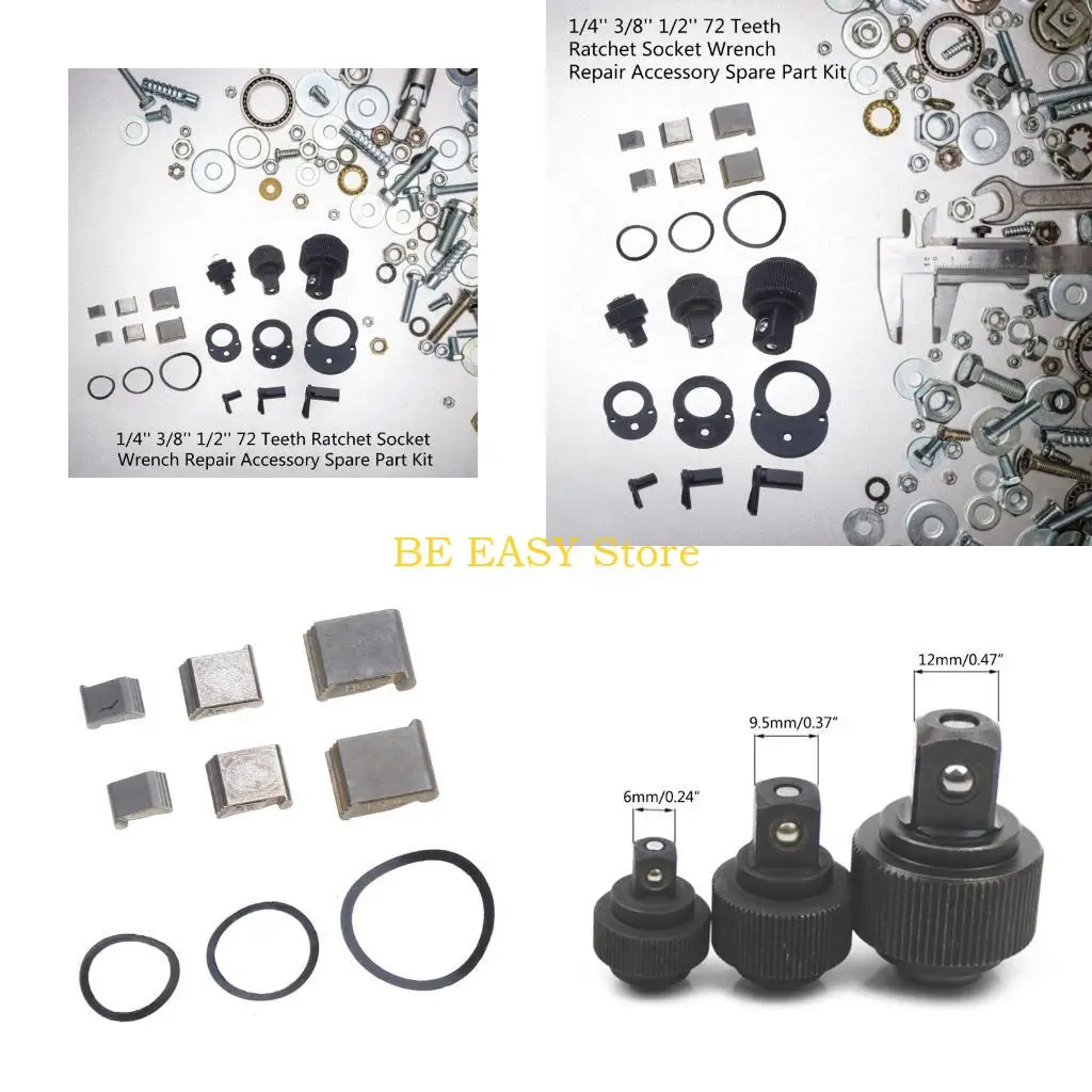 E28F 1/4" 3/8" 1/2"Inch Ratchet Wrench 72 Teeth Extending Ratchet Socket Wrench Repair Accessory Ratchet Tool Spare Part
E28F 1/4" 3/8" 1/2"Inch Ratchet Wrench 72 Teeth Extending Ratchet Socket Wrench Repair Accessory Ratchet Tool Spare Part
