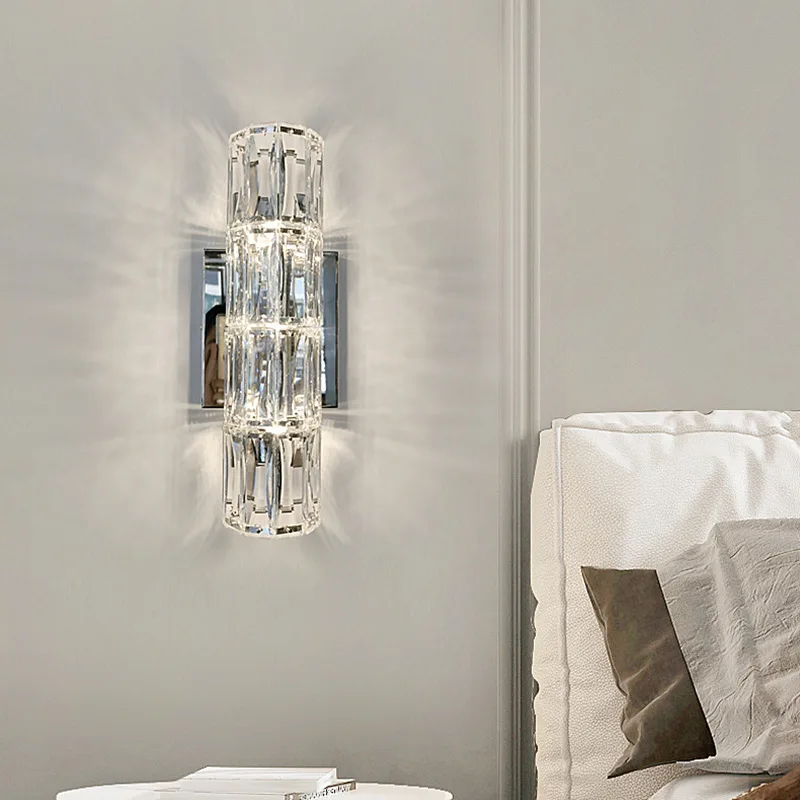 Light Luxury High-end Crystal Wall Lamp Modern Simple Living Room Background Corridor Bedroom Bedside Long Strip Bracket Lights
Light Luxury High-end Crystal Wall Lamp Modern Simple Living Room Background Corridor Bedroom Bedside Long Strip Bracket Lights