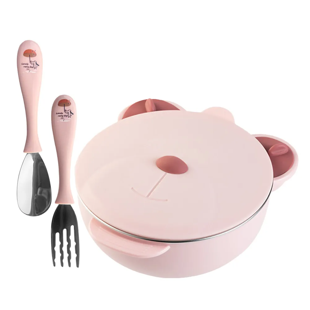 1Set Baby Feeding Bowl Stainless Steel Infant Bowl Cartoon Bear Design Heat Insulation Keep Warm Food Container Toddler Suction
1Set Baby Feeding Bowl Stainless Steel Infant Bowl Cartoon Bear Design Heat Insulation Keep Warm Food Container Toddler Suction