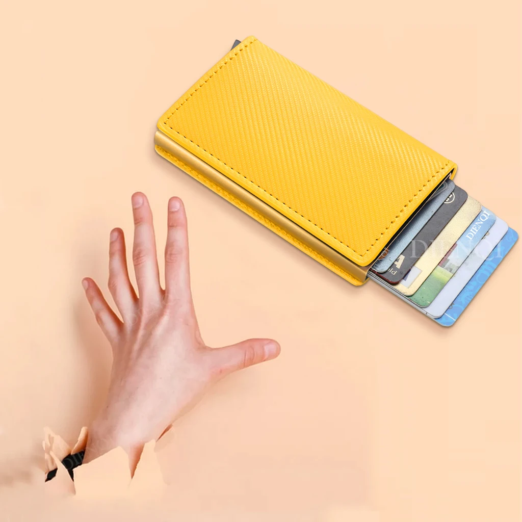 RFID Credit Card Holder Card Wallet Slim Thin Business Bank Visit Cardholder Case Metal Carbon Fiber Minimalist Smart Wallet Bag
RFID Credit Card Holder Card Wallet Slim Thin Business Bank Visit Cardholder Case Metal Carbon Fiber Minimalist Smart Wallet Bag
