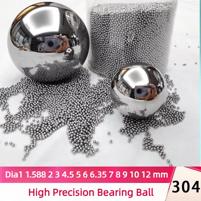 304 Stainless Steel Balls Bearings Ball 1mm 2mm 3mm 4mm 5mm 6mm 7mm 8mm 9mm 10mm 12mm Precision Bearing Roller Beads for bicycle
304 Stainless Steel Balls Bearings Ball 1mm 2mm 3mm 4mm 5mm 6mm 7mm 8mm 9mm 10mm 12mm Precision Bearing Roller Beads for bicycle