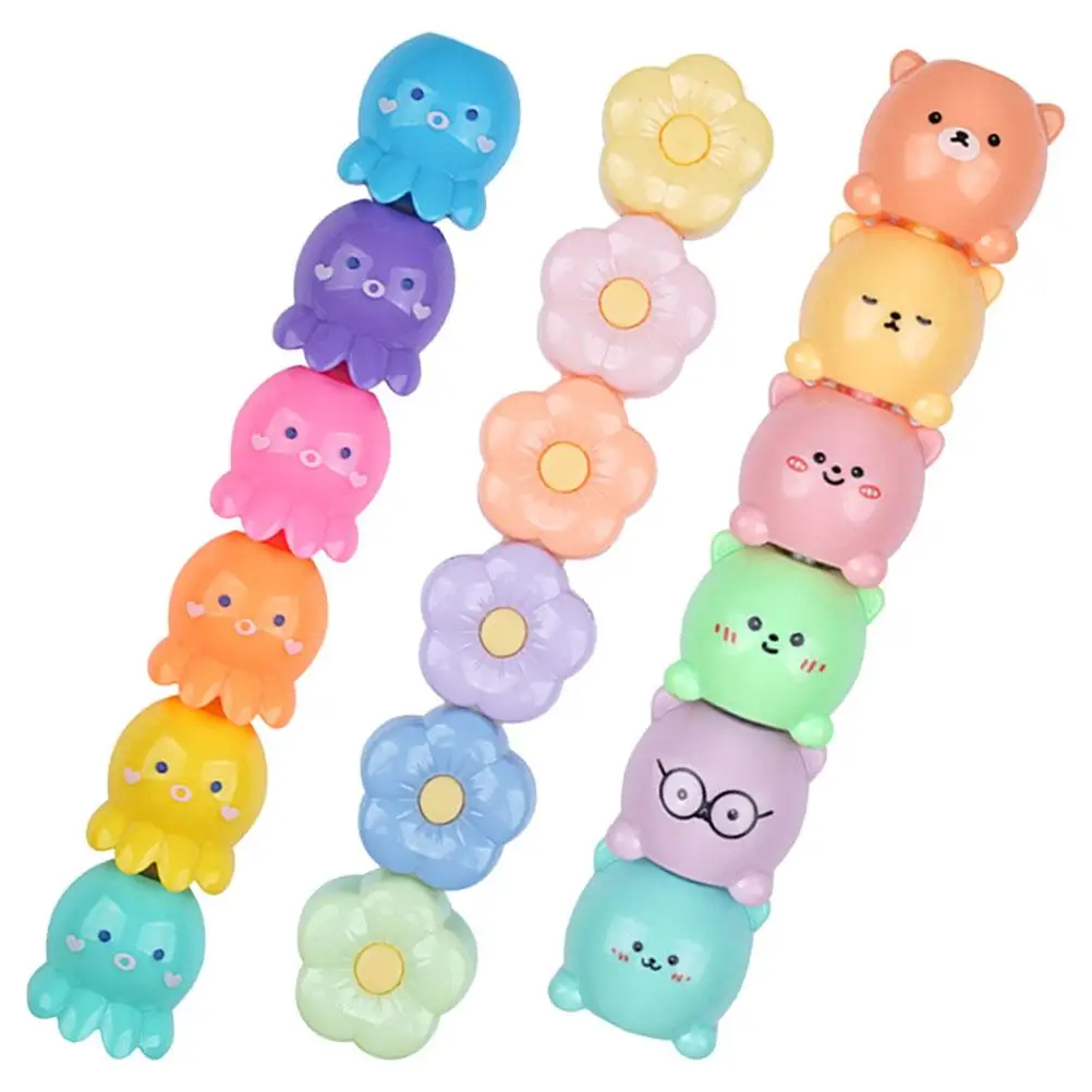 3 Sets Cartoon Highlighters Cute Mini Modeling Pens School Supplies Assorted Colors Easy Pull Remove Long Lasting Beautiful
3 Sets Cartoon Highlighters Cute Mini Modeling Pens School Supplies Assorted Colors Easy Pull Remove Long Lasting Beautiful