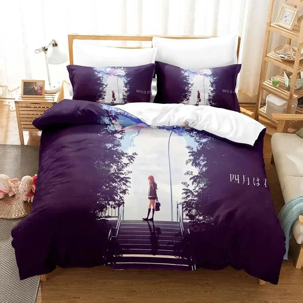Anime Your Lie in April Bedding Set Boys Girls Twin Queen Size Duvet Cover Pillowcase Bed Kids Adult Fashion Home Textileextile
Anime Your Lie in April Bedding Set Boys Girls Twin Queen Size Duvet Cover Pillowcase Bed Kids Adult Fashion Home Textileextile
