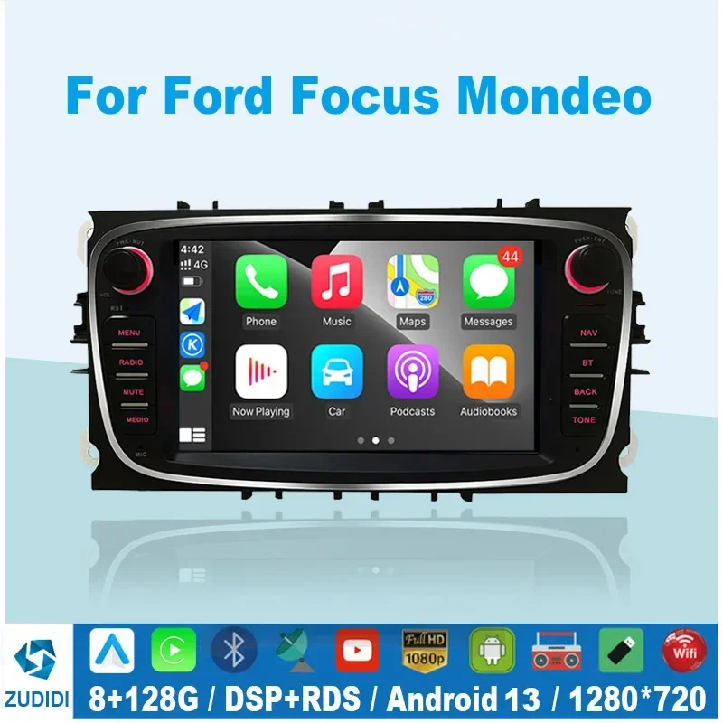 4G WIFI Android 13 2 Din Radio Car Multimedia player 7''Autoradio gps carplay DVD For Ford Focus S-Max Mondeo Galaxy C-Max
4G WIFI Android 13 2 Din Radio Car Multimedia player 7''Autoradio gps carplay DVD For Ford Focus S-Max Mondeo Galaxy C-Max