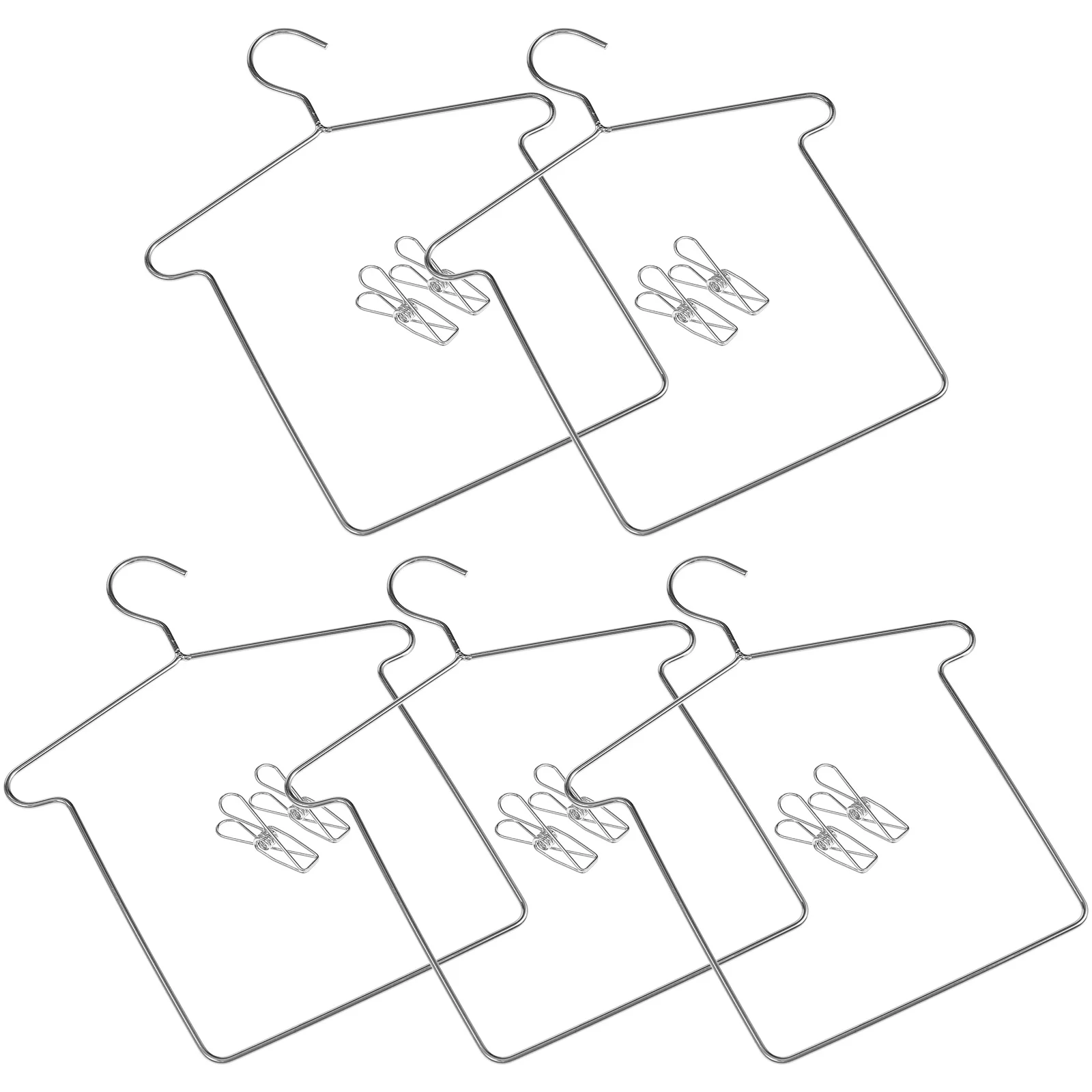 5 Sets Hanger Clothes Rack Hangers for Dolls Miniature Storage Baby with Clips Girl
5 Sets Hanger Clothes Rack Hangers for Dolls Miniature Storage Baby with Clips Girl
