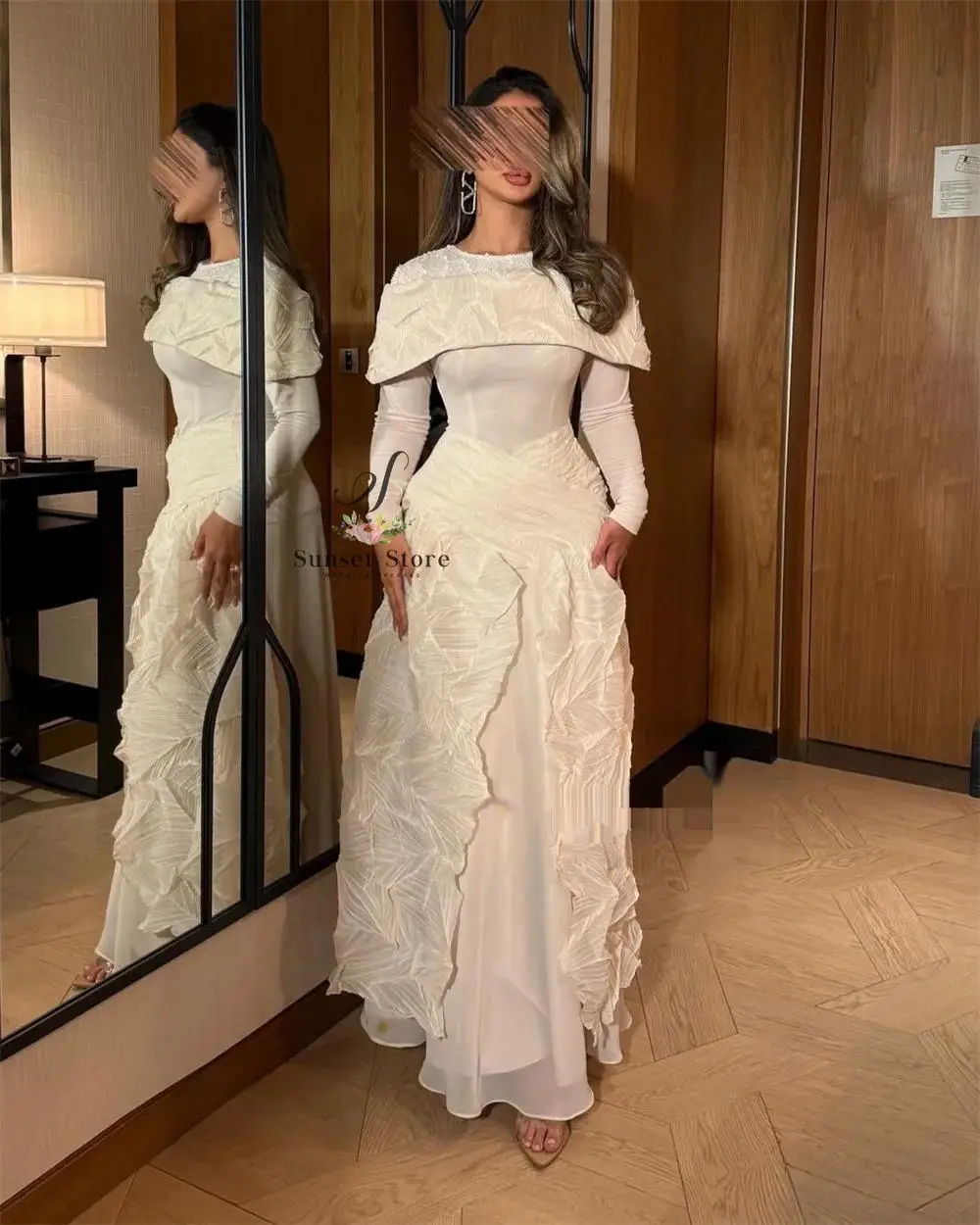 Customized Pleat A-line Scoop Neck Midi Dresses Bespoke Occasion Modern Style Fashion
Customized Pleat A-line Scoop Neck Midi Dresses Bespoke Occasion Modern Style Fashion