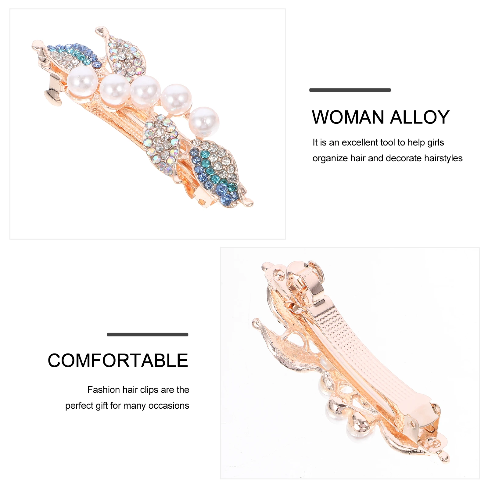 3pcs Pearl Hair Clips Rhinestone Barrettes Bobby Pin for Women Girls Zinc Alloy ABS Material Non Slip Design Long Wearing Time 
3pcs Pearl Hair Clips Rhinestone Barrettes Bobby Pin for Women Girls Zinc Alloy ABS Material Non Slip Design Long Wearing Time