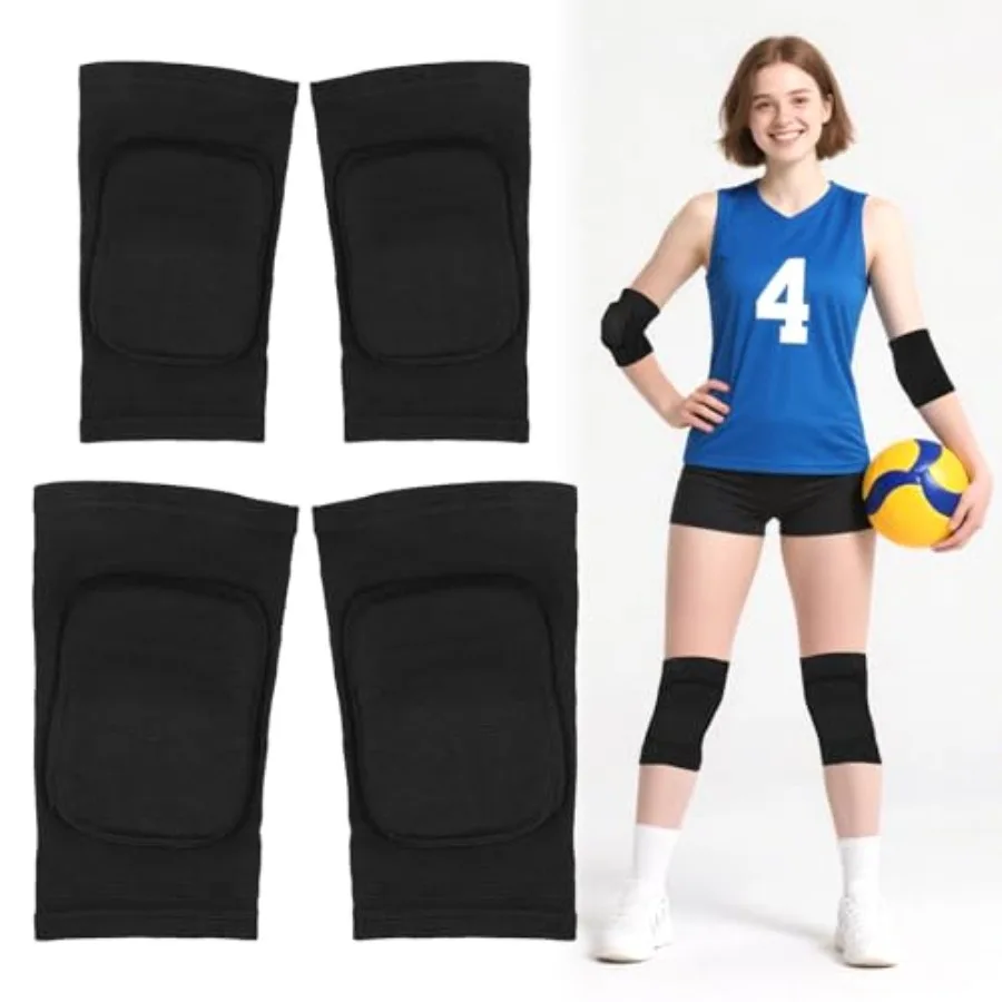 Volleyball Knee Pads and Elbow Brace Pads Set, Compression Breathable Arm and Knee Protection Sleeves with Soft Support Cushion
Volleyball Knee Pads and Elbow Brace Pads Set, Compression Breathable Arm and Knee Protection Sleeves with Soft Support Cushion