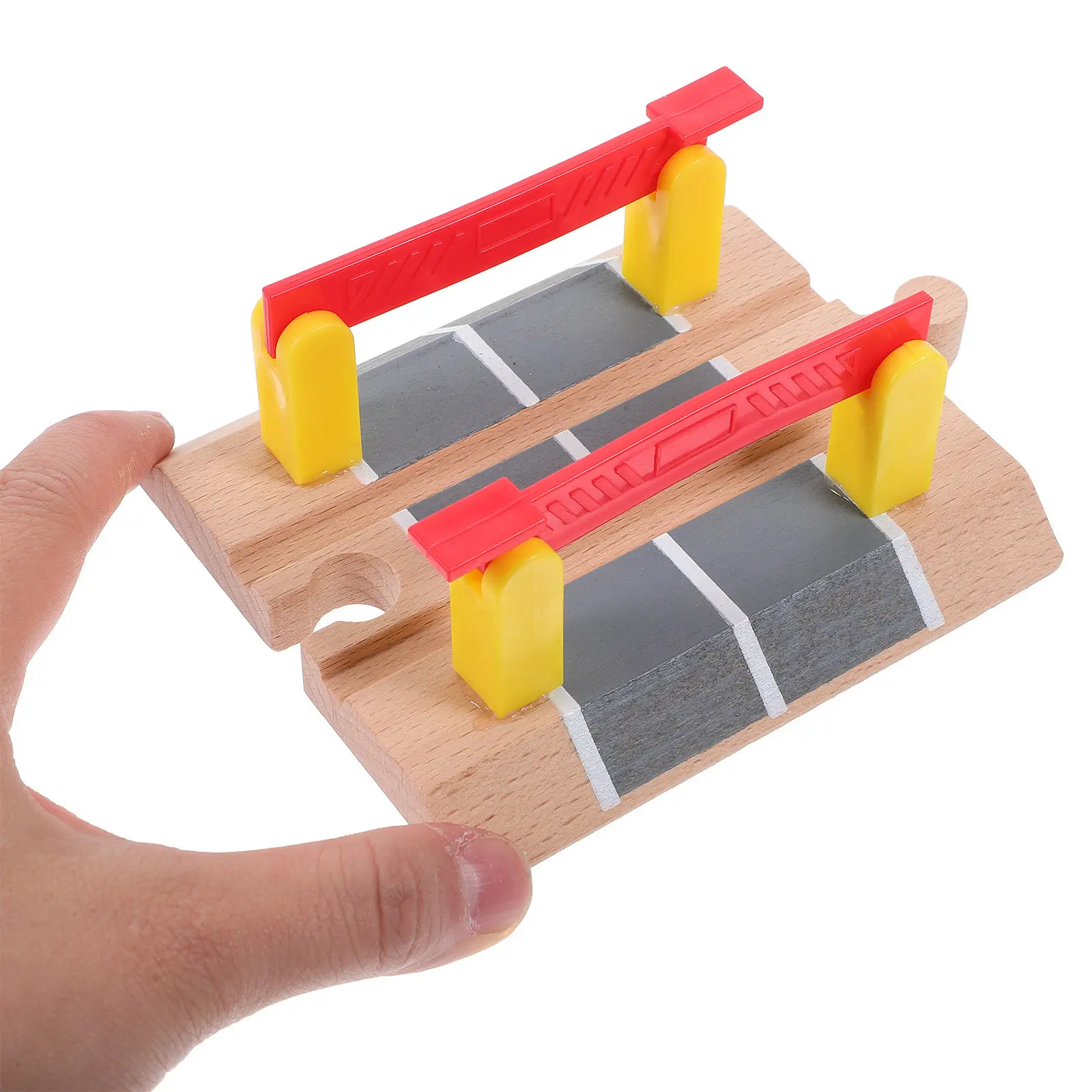 Wooden Train Track Railing Barrier Decorative Railway Road Block Stimulates Creativity Cognitive Development Safe Hands-on Play
Wooden Train Track Railing Barrier Decorative Railway Road Block Stimulates Creativity Cognitive Development Safe Hands-on Play