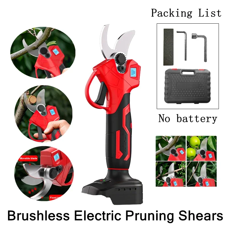 25MM Electric Pruning Shears Professional Cordless Electric Pruning Battery Powered Tree Branch Pruner Electric Garden Scissors
25MM Electric Pruning Shears Professional Cordless Electric Pruning Battery Powered Tree Branch Pruner Electric Garden Scissors