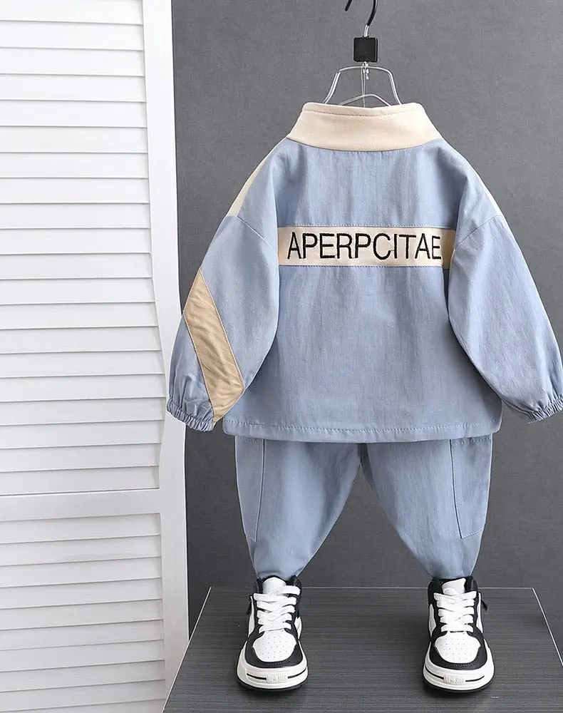 Spring and Autumn Boys' Clothing Set Fashion New Style Children's Leisure Splicing Coat+Pants 2-piece Set Outfit for Kids
Spring and Autumn Boys' Clothing Set Fashion New Style Children's Leisure Splicing Coat+Pants 2-piece Set Outfit for Kids