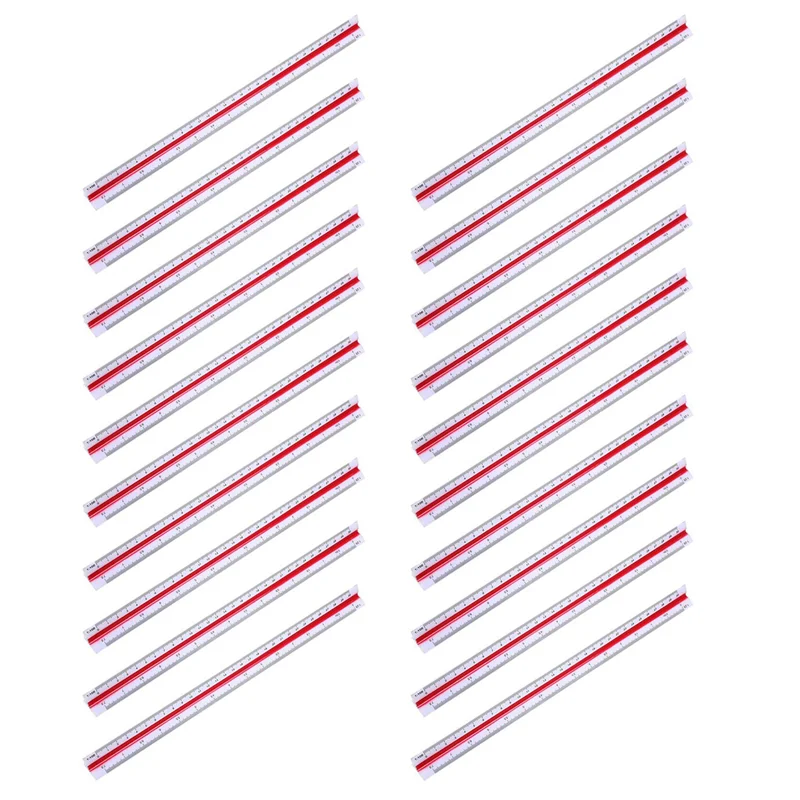 20X 1:20 1:25 1:50 1:75 1:100 1:125 Plastic Triangular Scale Ruler
20X 1:20 1:25 1:50 1:75 1:100 1:125 Plastic Triangular Scale Ruler
