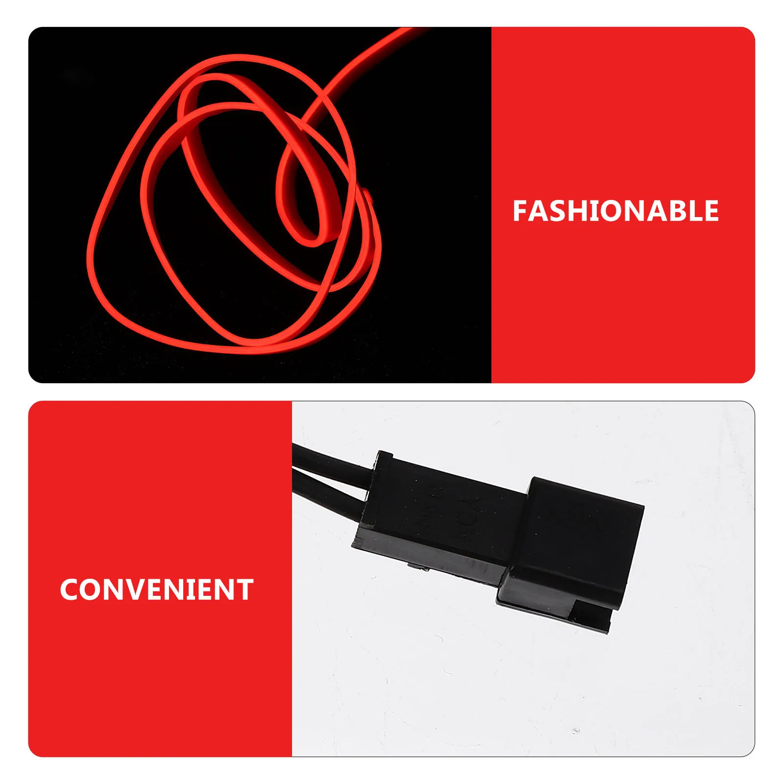 LED Neon Lights Flexible Waterproof El Wire for Car Decor Red Color DIY Rope Light Outdoor Christmas Trees
LED Neon Lights Flexible Waterproof El Wire for Car Decor Red Color DIY Rope Light Outdoor Christmas Trees