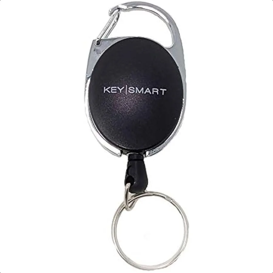 KeySmart Выдвижной карабин Зажим для ремня Брелок для ключей и катушка для бейджа 1 упаковка Многоцелевой и прочный держатель для бейджа Карабин
KeySmart Выдвижной карабин Зажим для ремня Брелок для ключей и катушка для бейджа 1 упаковка Многоцелевой и прочный держатель для бейджа Карабин