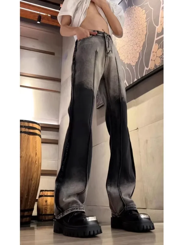 Washed American Retro Gradient Hiphop Jeans Men Slim Straight Leg Vibe Style Faded Jeans Youth Trend Spring Autumn Wear
Washed American Retro Gradient Hiphop Jeans Men Slim Straight Leg Vibe Style Faded Jeans Youth Trend Spring Autumn Wear