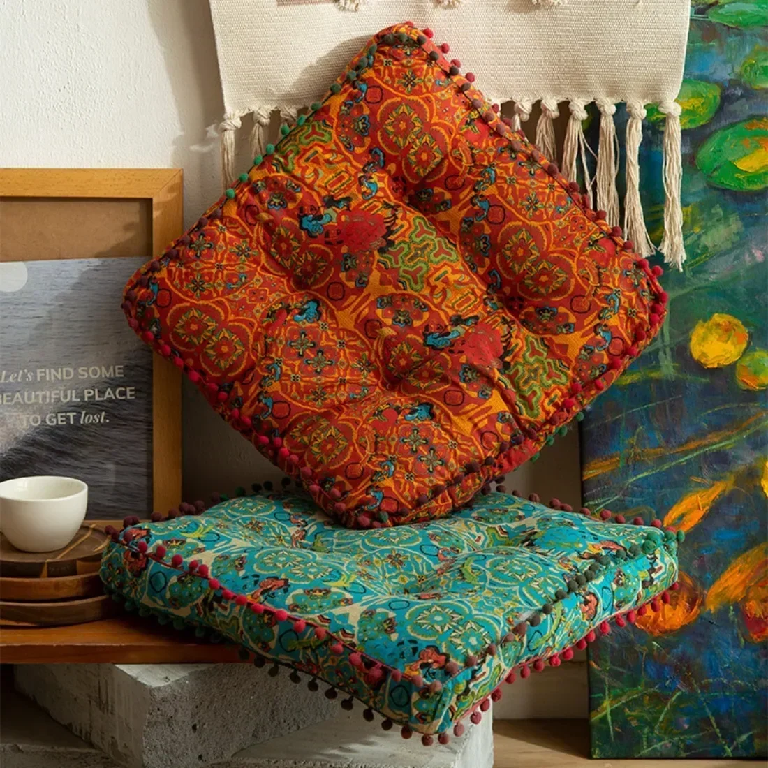 New Cotton Linen Fabric Floor Cushion Home Futon Tatami Mat Large Round Cushion Thickened Soft Square Office Chair Cushion
New Cotton Linen Fabric Floor Cushion Home Futon Tatami Mat Large Round Cushion Thickened Soft Square Office Chair Cushion