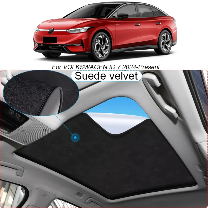 Car Suede Fabric Electrostatic Adsorption Sunroof Sunshade Heat Insulation Skylight Auto Accessory For Volkswagen ID.7 2024-2025
Car Suede Fabric Electrostatic Adsorption Sunroof Sunshade Heat Insulation Skylight Auto Accessory For Volkswagen ID.7 2024-2025