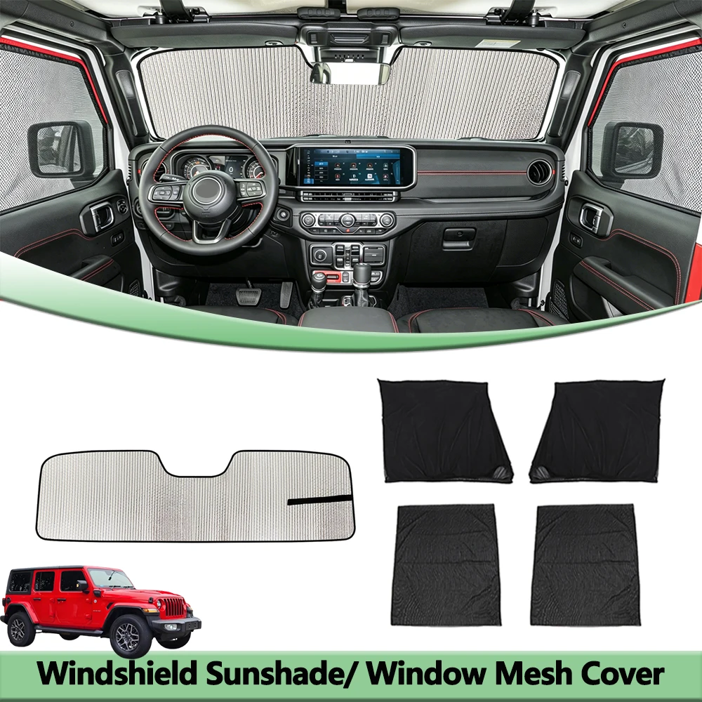 Front Windshield Sun Visor Door Window Sunshade Mesh Cover Insect Net for Jeep Wrangler JL 2024 2025 2026 Interior Accessories
Front Windshield Sun Visor Door Window Sunshade Mesh Cover Insect Net for Jeep Wrangler JL 2024 2025 2026 Interior Accessories