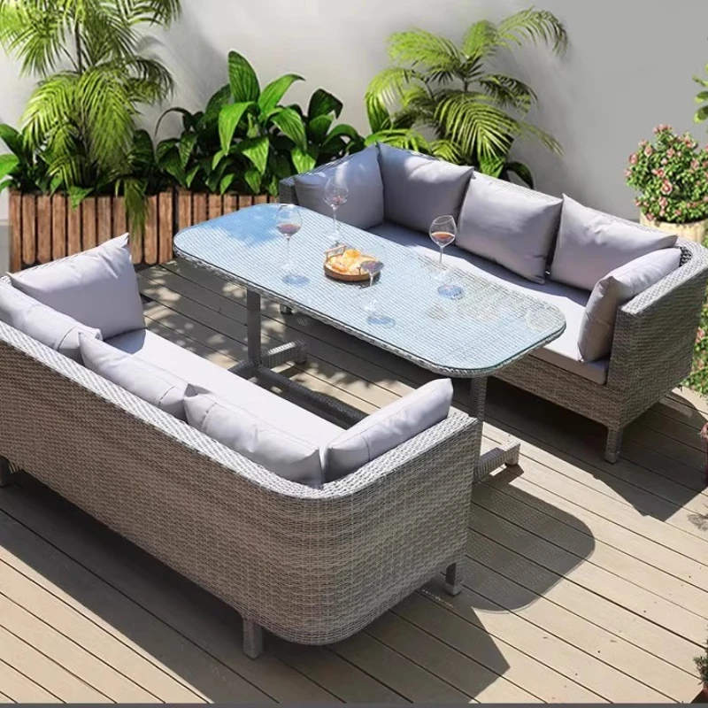 Open-air Outdoor Garden Sofas Terrace Combination Living Room Villa Garden Sofas Simple Pe Rattan Furniture Садовый Диван MHHYSF
Open-air Outdoor Garden Sofas Terrace Combination Living Room Villa Garden Sofas Simple Pe Rattan Furniture Садовый Диван MHHYSF