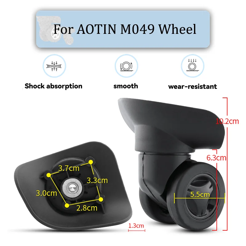 For AOTIN M049 Universal Wheel Replacement Suitcase Rotating Smooth Silent Shock Absorbing Wheel Accessories Wear-resistant
For AOTIN M049 Universal Wheel Replacement Suitcase Rotating Smooth Silent Shock Absorbing Wheel Accessories Wear-resistant