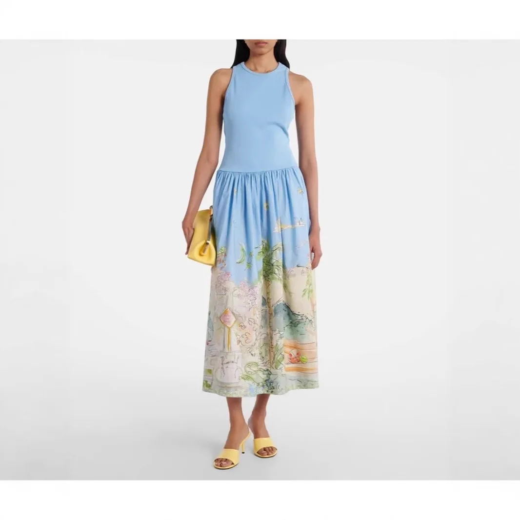 Ink Green Gradient Tie Dye Printed Long Dress Chiffon Long Dresses for Vacation 007
Ink Green Gradient Tie Dye Printed Long Dress Chiffon Long Dresses for Vacation 007