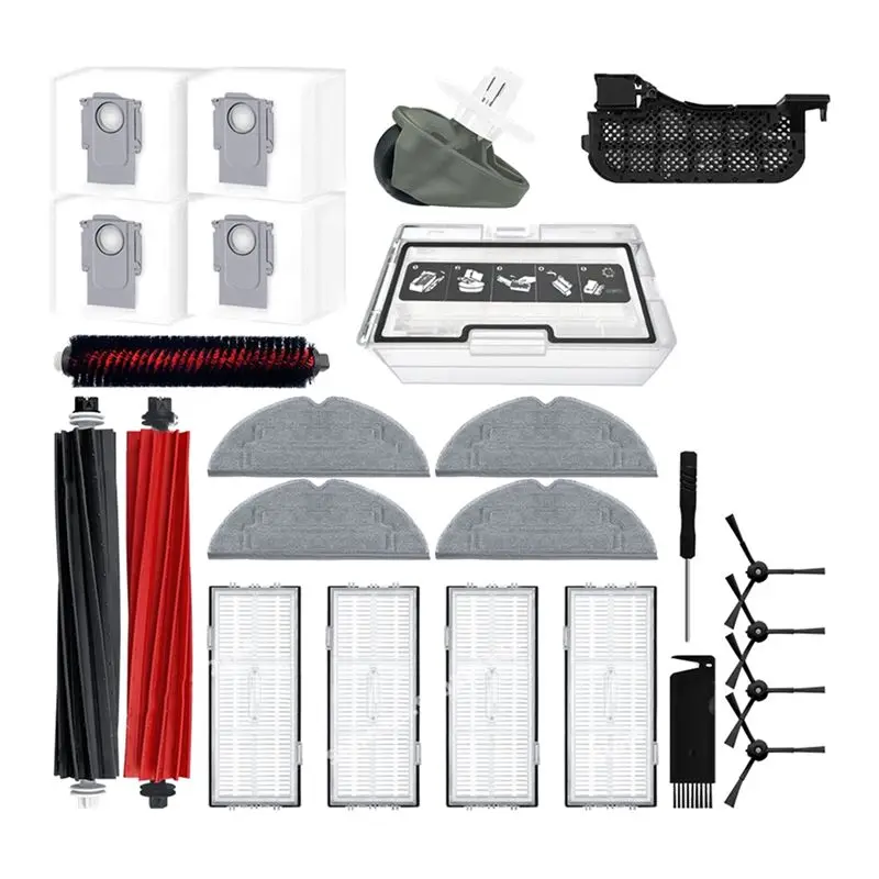 Запасные части и аксессуары BAAJ для Roborock S8 Pro Ultra: основная и боковые щетки, крышки, фильтры, насадки для влажной уборки, мешки для пыли, контейнеры для мусора, колеса.
Запасные части и аксессуары BAAJ для Roborock S8 Pro Ultra: основная и боковые щетки, крышки, фильтры, насадки для влажной уборки, мешки для пыли, контейнеры для мусора, колеса.