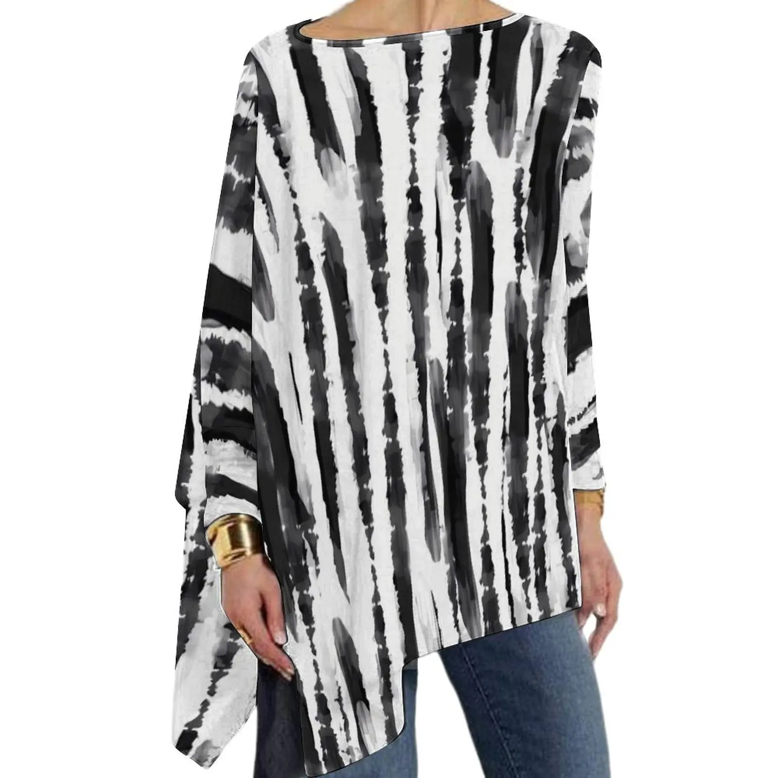 White And Black Tie Dye T-Shirt Abstract Print Retro Long-Sleeve T Shirts Streetwear Big Size Tees Ladies Pattern Tops Gift
White And Black Tie Dye T-Shirt Abstract Print Retro Long-Sleeve T Shirts Streetwear Big Size Tees Ladies Pattern Tops Gift