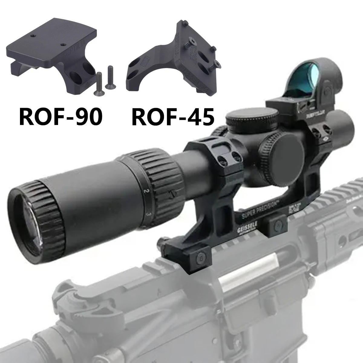GEISSELE Super Precision Cantilever Mount Sight Scope 25.4mm 30mm Rings Reptilia 30mm ROF-90 ROF-45 Mount For RMR SRO
GEISSELE Super Precision Cantilever Mount Sight Scope 25.4mm 30mm Rings Reptilia 30mm ROF-90 ROF-45 Mount For RMR SRO