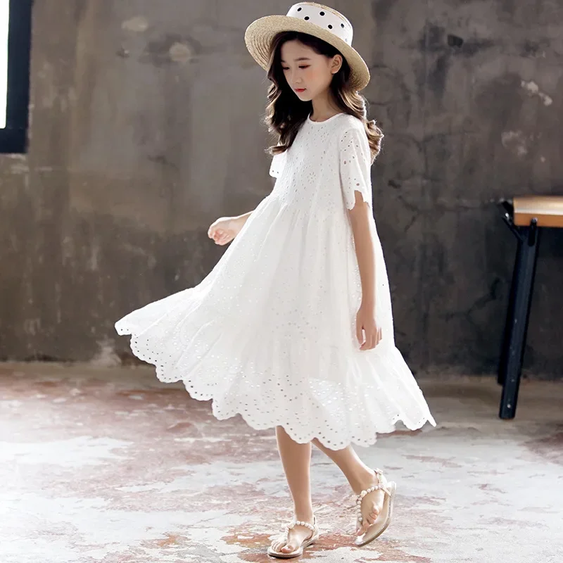 2024 Summer Girls Dress with Lining 100% Cotton Embroidery Baby Princess Midi Dress Children Party Clothes,
2024 Summer Girls Dress with Lining 100% Cotton Embroidery Baby Princess Midi Dress Children Party Clothes,