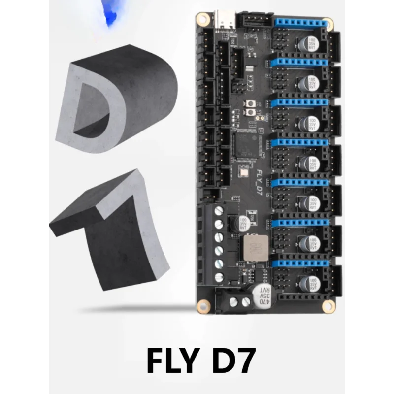 Mellow 7-axis Fly-D7 motherboard 3D printer accessory for Klipper Voron2.4 Trident Big Fish TT 
Mellow 7-axis Fly-D7 motherboard 3D printer accessory for Klipper Voron2.4 Trident Big Fish TT
