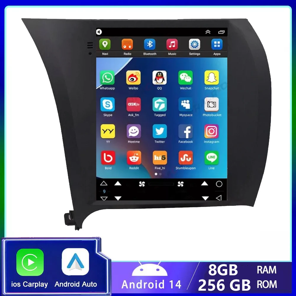 9.7"Inch Android 14 vertical screen Tesla Style Car Radio For KIA CERATO K3 FORTE 2013-2021 GPS Navi Multimedia touch screen
9.7"Inch Android 14 vertical screen Tesla Style Car Radio For KIA CERATO K3 FORTE 2013-2021 GPS Navi Multimedia touch screen