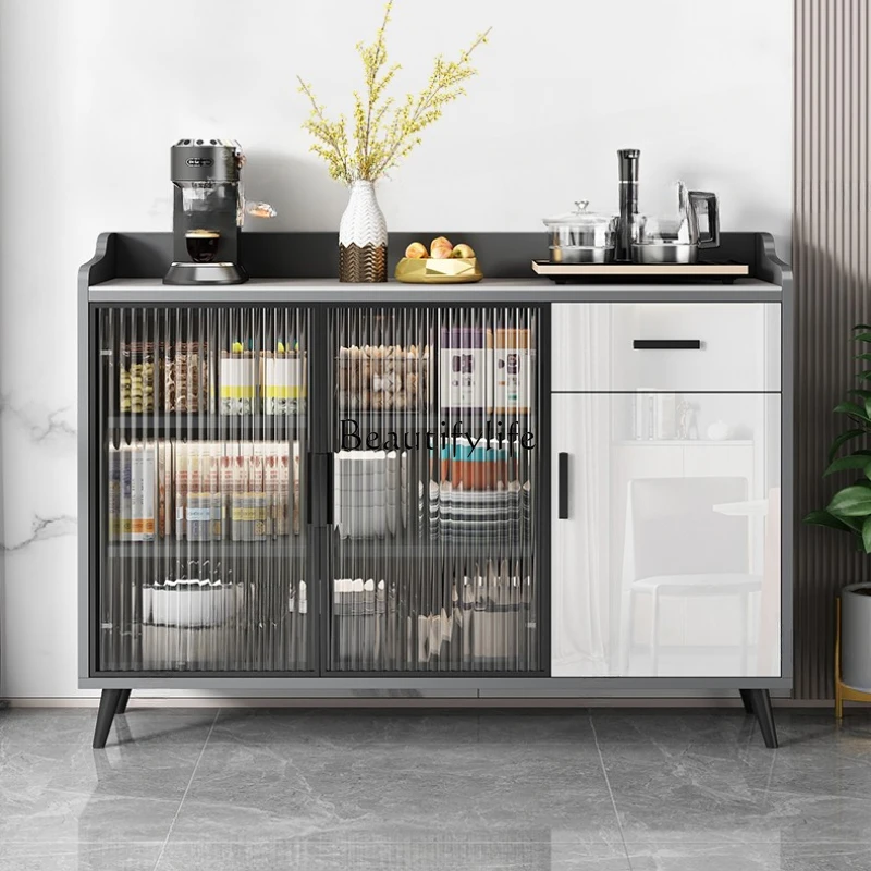 Stone Plate Sideboard Cabinet Modern Minimalist Storage Organizer Glass Door Solid Wood Dining Room Entrance Tea Cabinet
Stone Plate Sideboard Cabinet Modern Minimalist Storage Organizer Glass Door Solid Wood Dining Room Entrance Tea Cabinet