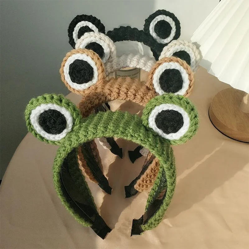 Knitted Big Eyes Frog Headband Wash Makeup Hair Band Cute Cartoon Scrunchies Autumn Spring Headdress New Hair Accessories
Knitted Big Eyes Frog Headband Wash Makeup Hair Band Cute Cartoon Scrunchies Autumn Spring Headdress New Hair Accessories