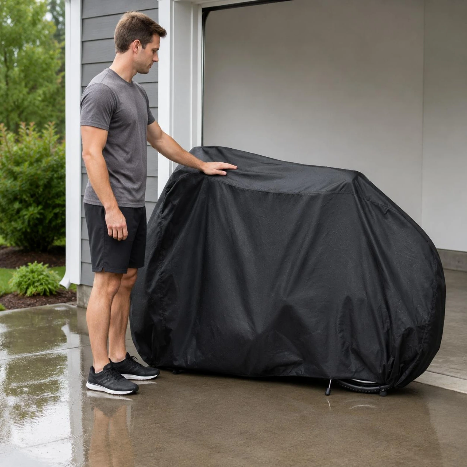 Waterproof Bike Cover All Weather Dustproof Ride Cover Resistant Easy to Keep for Garage, Parking
Waterproof Bike Cover All Weather Dustproof Ride Cover Resistant Easy to Keep for Garage, Parking