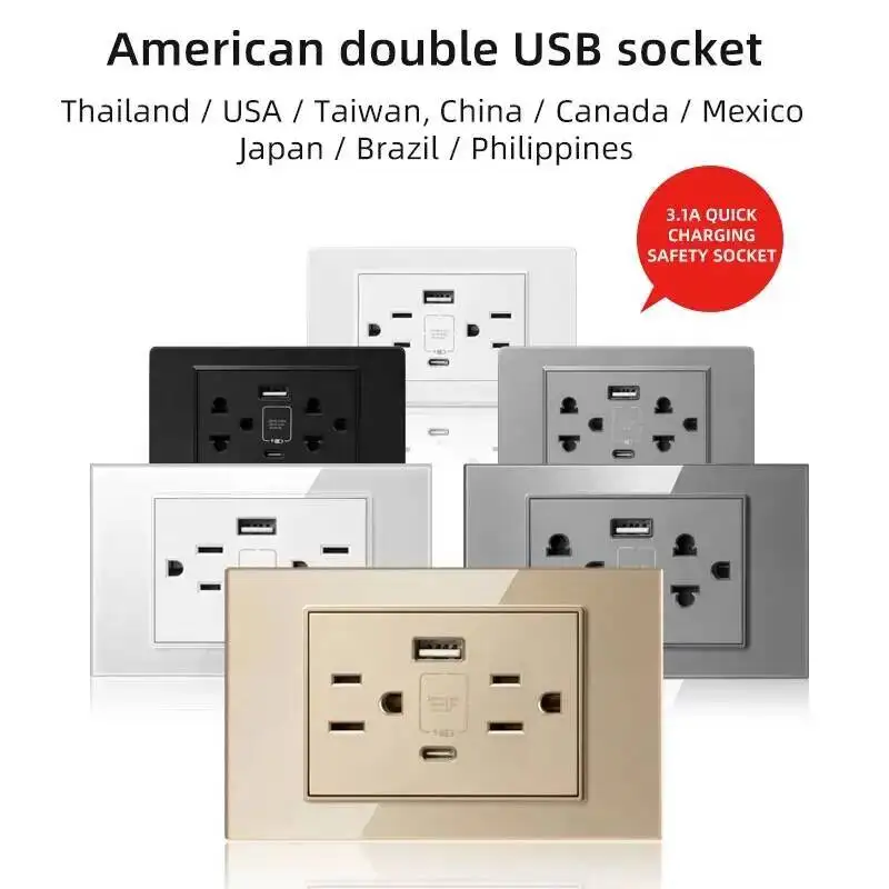 Herepow 118 Series Thailand American Standard USB Wall Socket Type-c 3.1A Fast Charging Smart Google Home Appliance Plug Adapter
Herepow 118 Series Thailand American Standard USB Wall Socket Type-c 3.1A Fast Charging Smart Google Home Appliance Plug Adapter