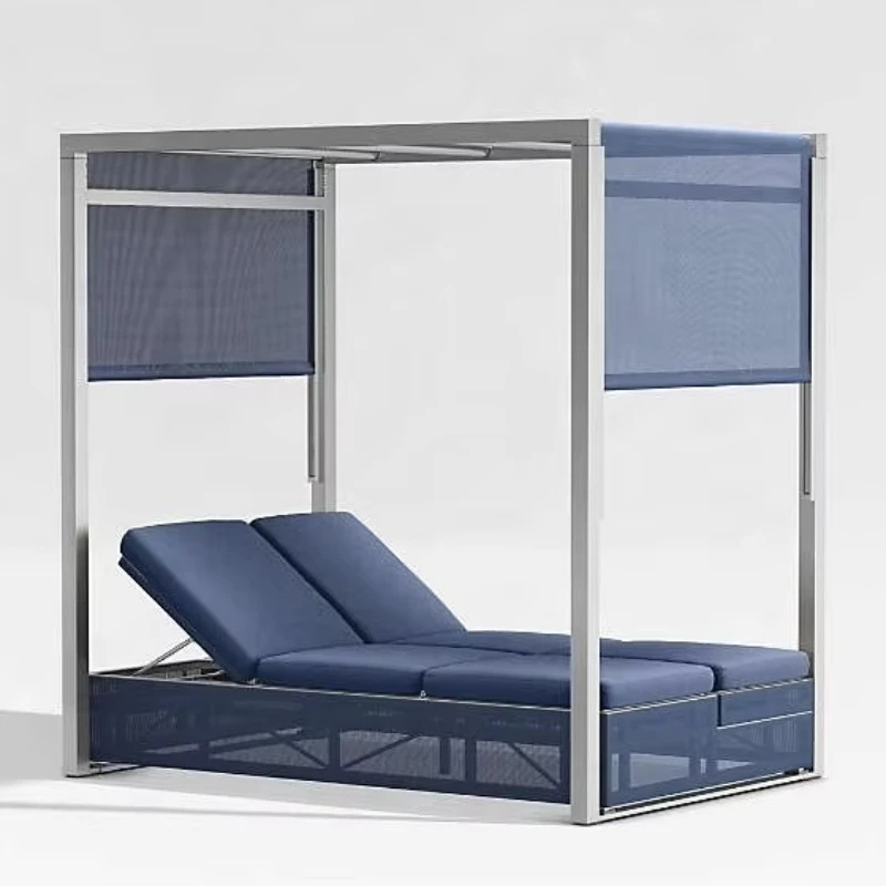 Outdoor furniture hotel large sofa bed double recliner beach bed
Outdoor furniture hotel large sofa bed double recliner beach bed