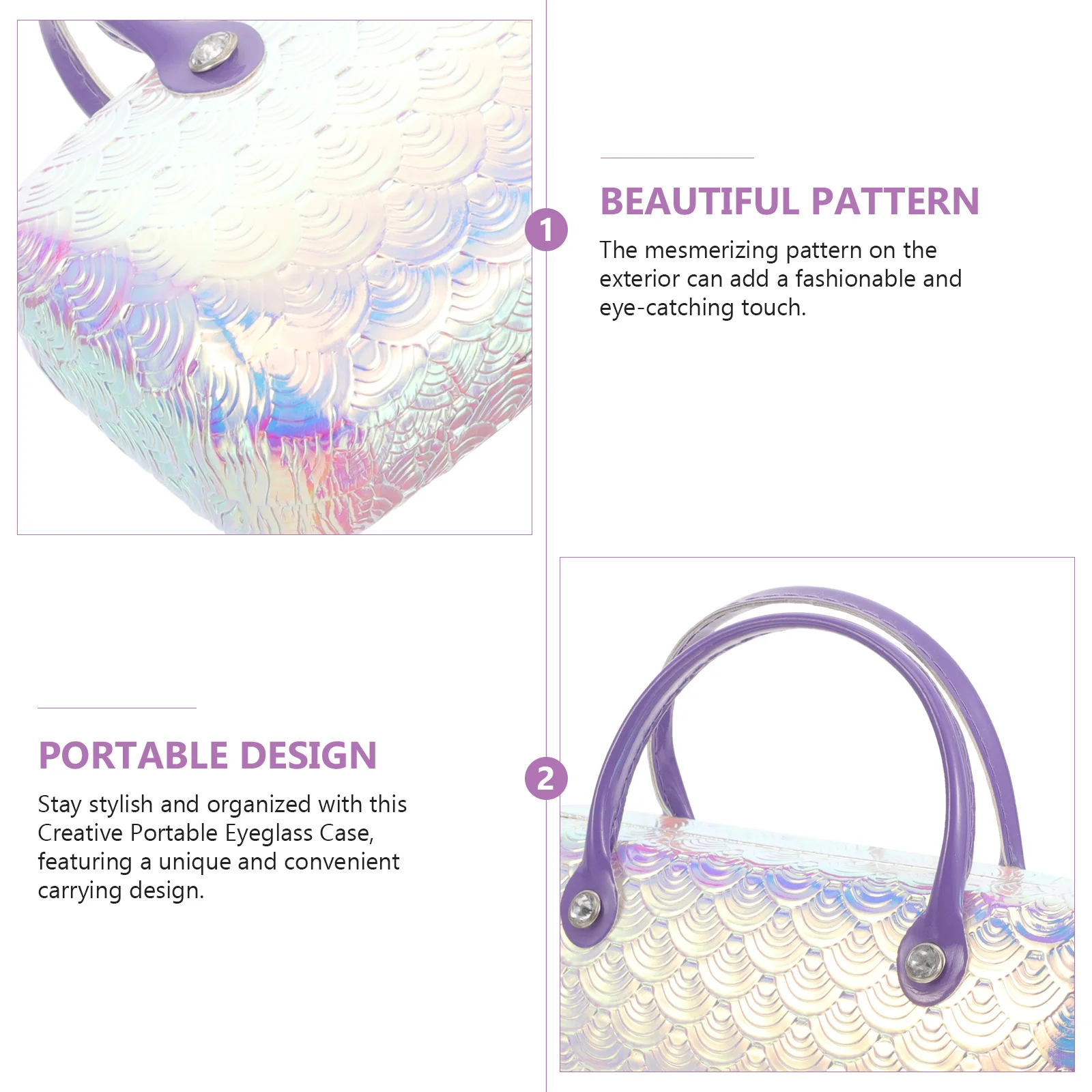 Durable Creative Eyeglass Case Portable PU Storage Box for Sunglasses Jewelry Small Items Fashionable Travel Accessory
Durable Creative Eyeglass Case Portable PU Storage Box for Sunglasses Jewelry Small Items Fashionable Travel Accessory