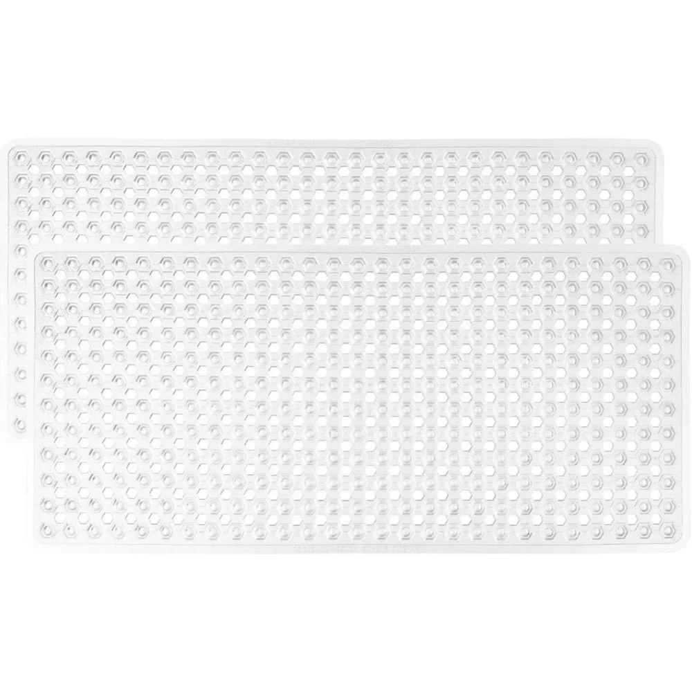 2 Pack, Machine Washable Bathtub Floor Liner Mats, Suction Cups and Drain Holes to Keep Tubs Clean, Soft on Feet, Bath Mats
2 Pack, Machine Washable Bathtub Floor Liner Mats, Suction Cups and Drain Holes to Keep Tubs Clean, Soft on Feet, Bath Mats