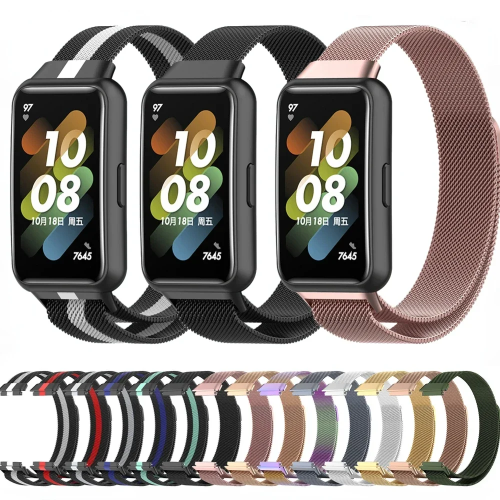 Milan Magnetic Loop Strap For Huawei Band 6 pro 7 8 9 SmartWatch Wristband Bracelet Belt For Honor 6 7 9 Correa Accessories
Milan Magnetic Loop Strap For Huawei Band 6 pro 7 8 9 SmartWatch Wristband Bracelet Belt For Honor 6 7 9 Correa Accessories