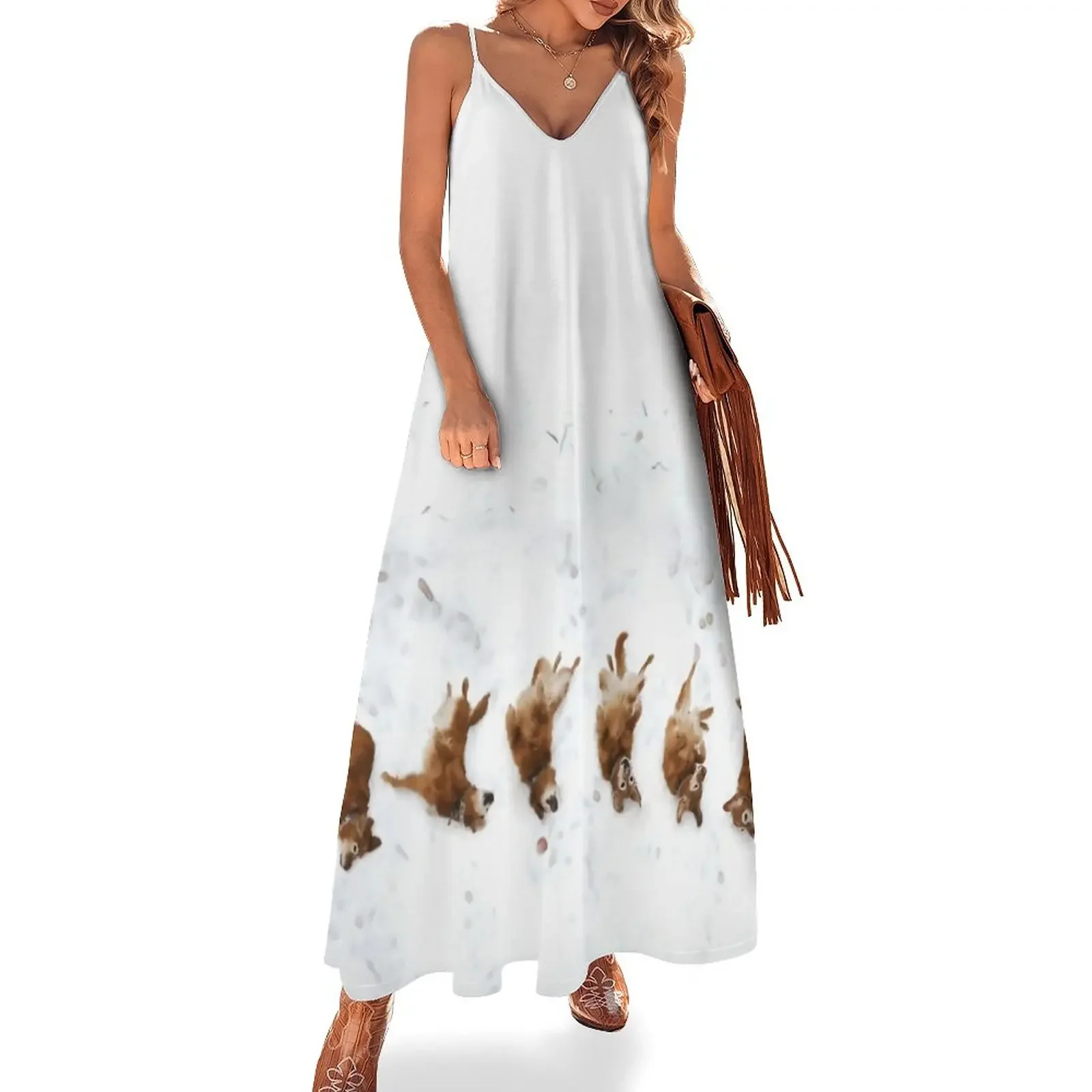 Rolling Golden Retriever Sleeveless Dress chic and elegant evening dress elegant women's dresses sale Female clothing Dress
Rolling Golden Retriever Sleeveless Dress chic and elegant evening dress elegant women's dresses sale Female clothing Dress