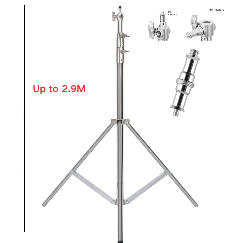 1-2PCS 2.8M Stainless Steel Light Stand 1/4 3/8 Universal Adapter 110 inches/280 centimeters Foldable Support Stand
1-2PCS 2.8M Stainless Steel Light Stand 1/4 3/8 Universal Adapter 110 inches/280 centimeters Foldable Support Stand